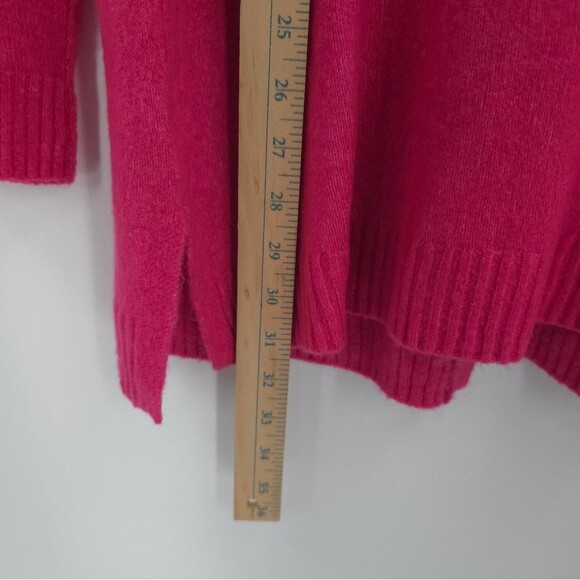 Talbots Jeweled Button Cardigan Pink Longline Office Church Cozy Barbie NWT - Picture 15 of 16